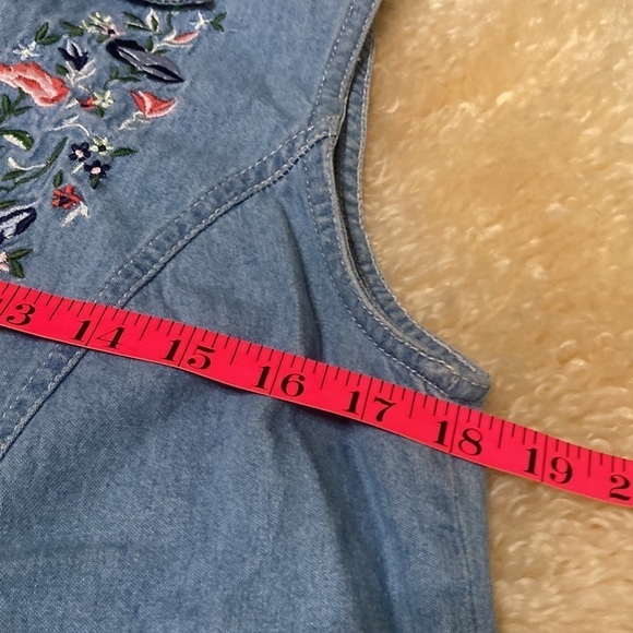 Oh mamma denim sleeveless top size M - Picture 5 of 6